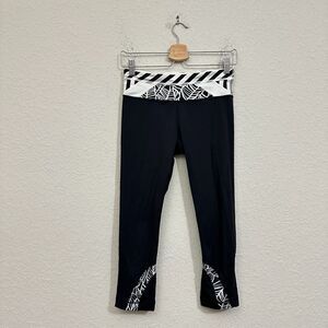 LULULEMON Run Inspire Crop II Leggings Black Workout Fitness